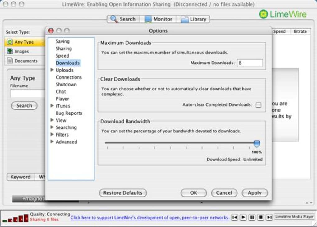 limewire pirate download for mac
