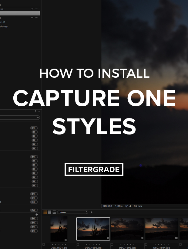capture one styles install flash